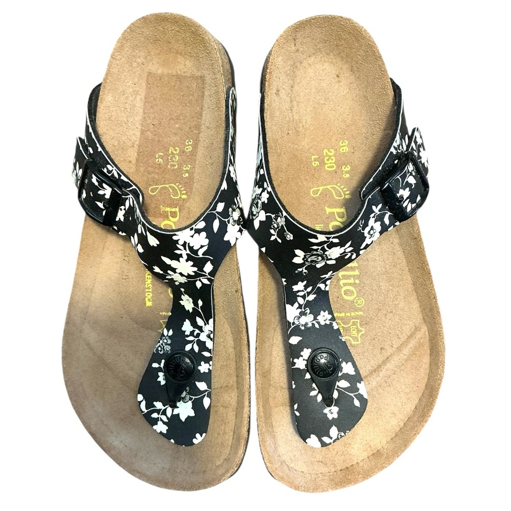 Birkenstock Papillo 230 36 Womens Gizeh Floral Thong Sandals Flip Flops - Picture 3 of 4